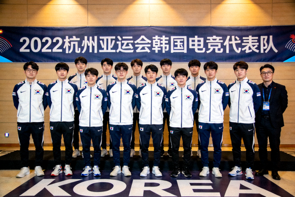 韩国电竞亚运代表队名单公布 - 韩国选手集体合影