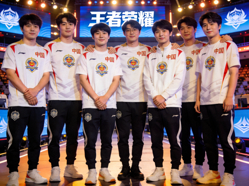 王者荣耀中国亚运代表队合影 - 选手们自信满满